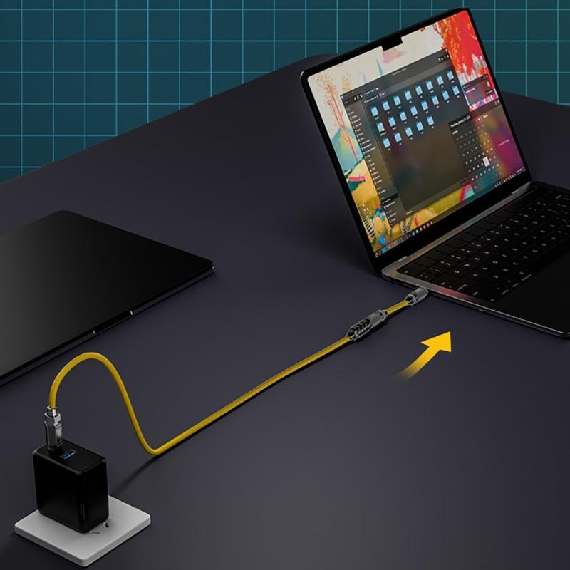 USB C 140 Вт Зарядный кабель Шнур зарядного устройства Видеовыход 8K@60 Гц USB 20 Гбит/с Провод для синхронизации данных для мобильного телефона Планшета Ноутбука