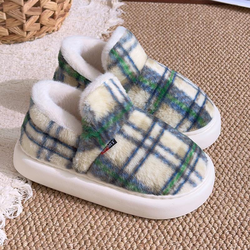 Женские зимние домашние тапочки, Модные повседневные парные, Простые элегантные универсальные тапочки-пулловеры для дома