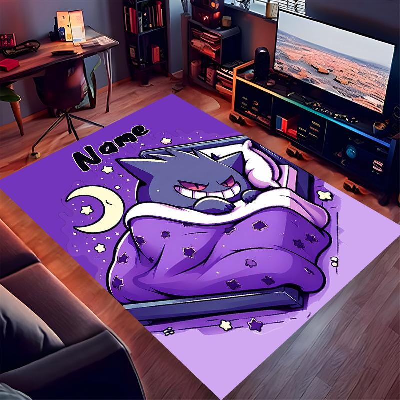 Custom personalization Pokémon Print Area Rug - Soft, Washable Non-Slip Indoor Mat,Living Room,Home&Office Decorative Rug