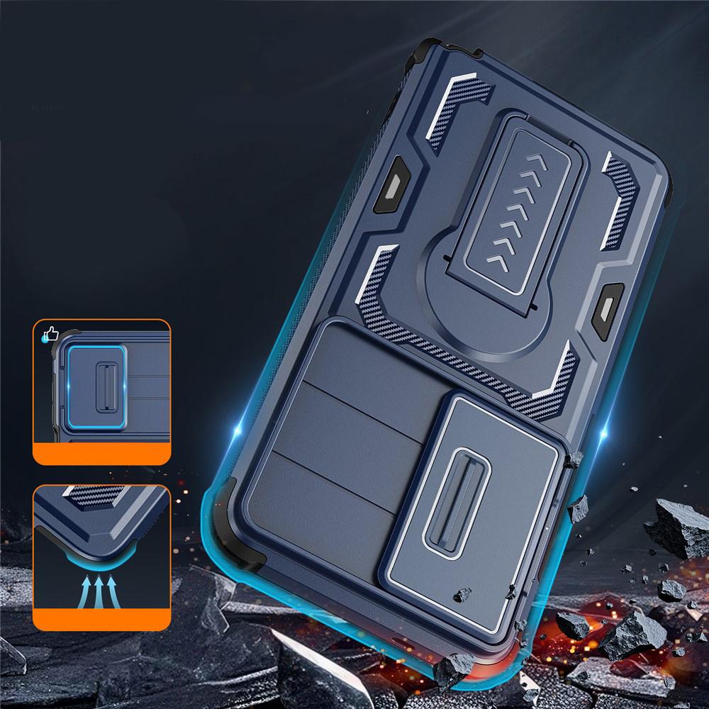 Armored case for Samsung Galaxy S26 Ultra, with stand, blue