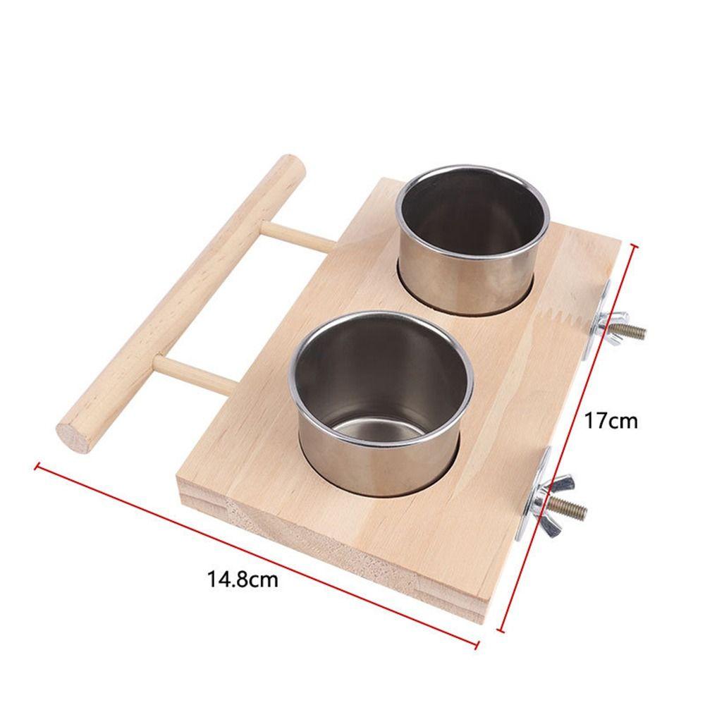 Деревянная подставка для жердочки, подвесные кормушки, многофункциональные кормушки для птиц, волнистый попугайчик