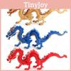 Exquisite Pvc Chinese Dragon Figurine Model For Collectors In Blue And Gold