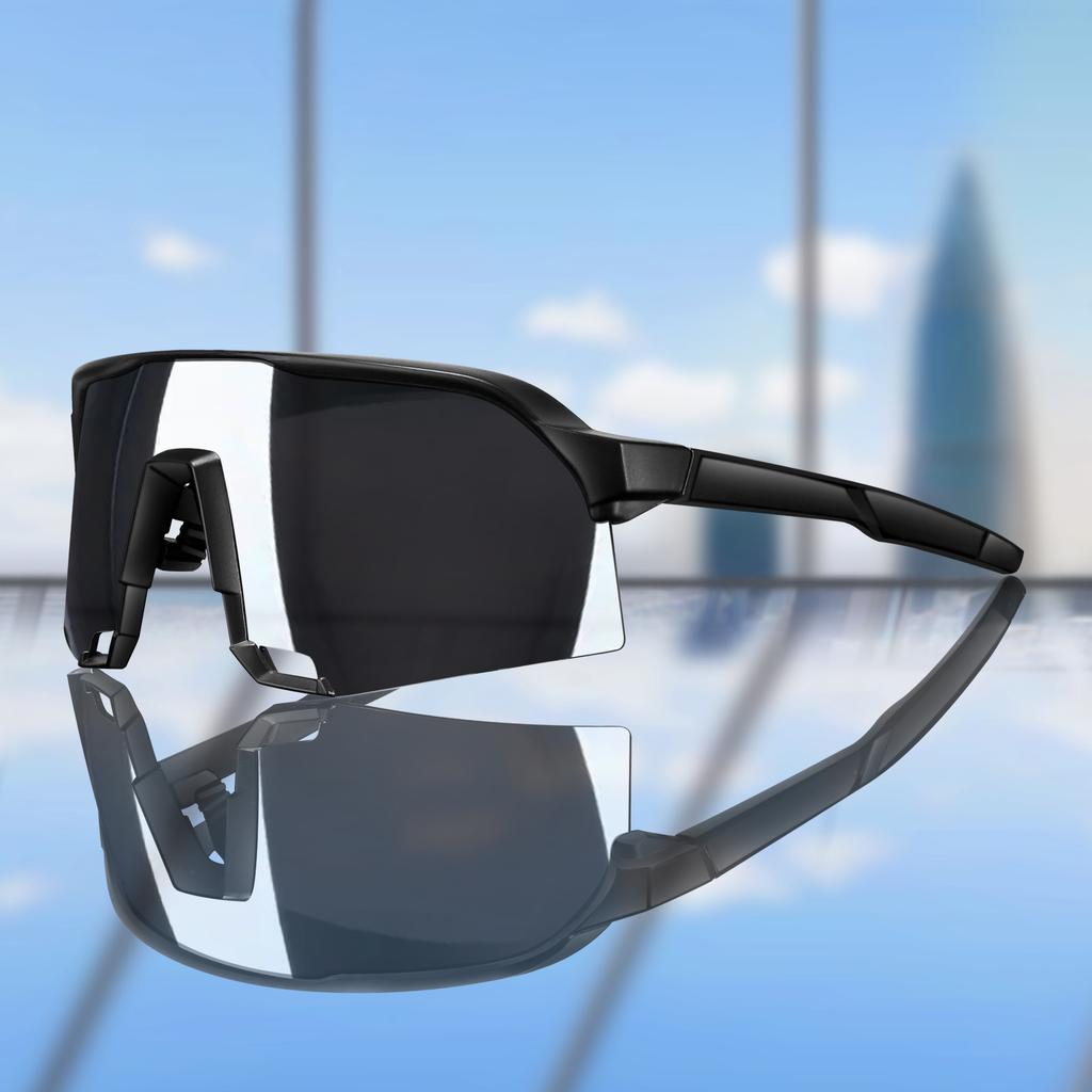 Солнцезащитные очки для велоспорта для мужчин и женщин с защитой UV400, 5 цветов, большая оправа, очки для бега, рыбалки и спорта