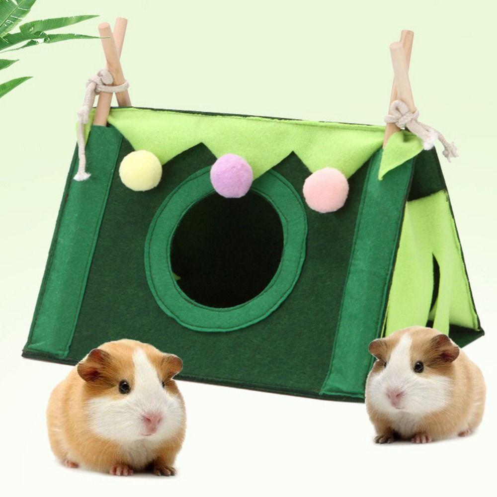 Аксессуары для свиней и домашних животных Фетровый треугольник Палатка для хомяков Планер для домашних животных Скрытый дом Гнездо для кролика Дом для хомяка