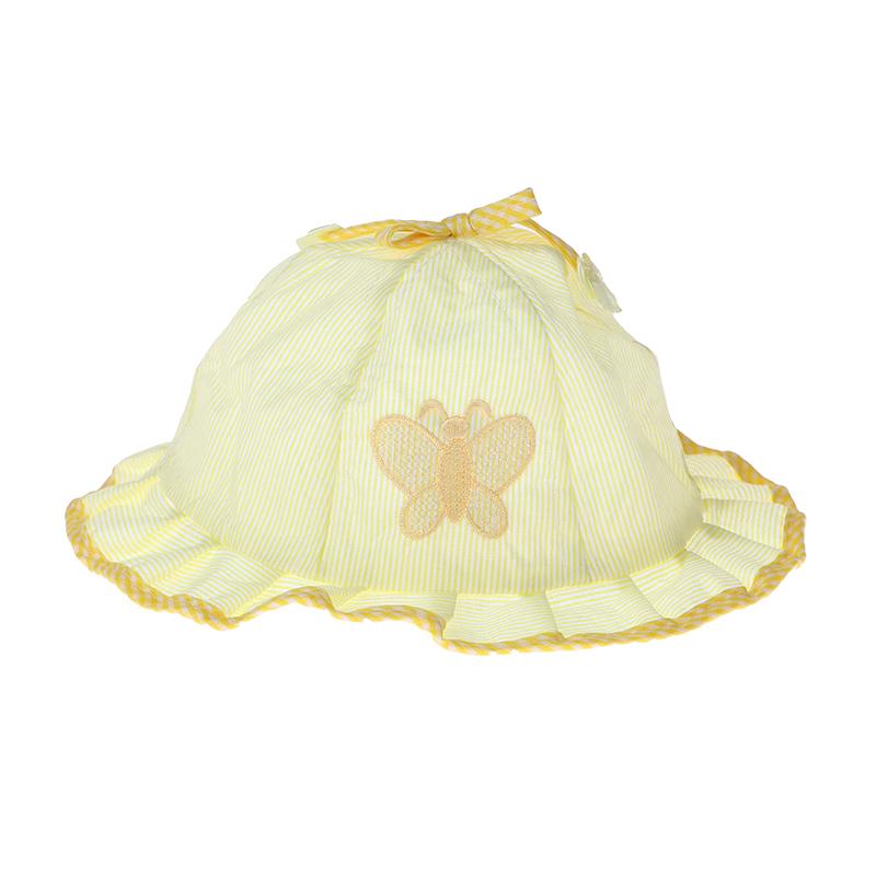 1 шт. Детская шапка для девочек, летняя шляпа-ведро для рыбака от 3 до 12 месяцев, шляпы от солнца для малышей и девочек, летние цветочные банты в стиле