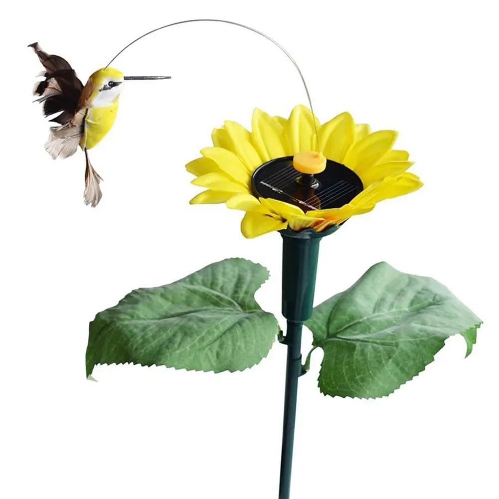 Solar Powered Dancing Fluttering Butterflies Garden Decoration Flying Humming Bird Garden Yard Outdoor Home Decoration Lawn