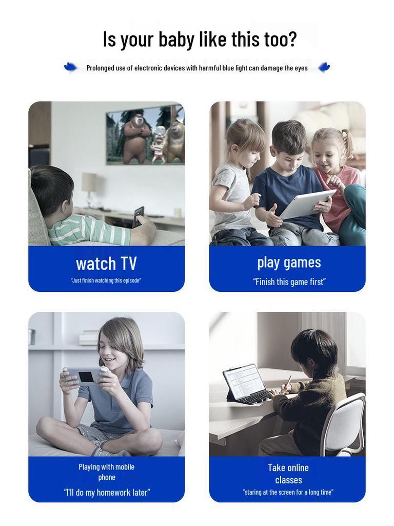 2024 Детские очки с защитой от синего света для близорукости для возраста 6-12 лет