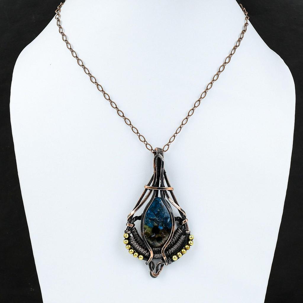 Watermelon Tourmaline Pendant Copper Wire Wrapped Pendant Gemstone Jewelry For Gift Copper Wire Wrap Jewelry Handmade Latest Design Pendant