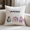 Anime Demon Hunters Sofa Cushion Cover Kpop Pillowcase Soft