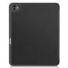 For iPad Pro 13 (2024) Stand Case Shock-Absorbent Leather Tablet Cover with Pen Slot