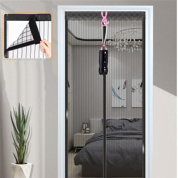 2024 противомоскитная дверная занавеска, магнитная мягкая пряжа, экран, оконная дверь, спальня, самовсасывающая дверная сетка, экран на липучке, дверная сетка, экран