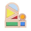 Детские деревянные строительные блоки Развивающие Прозрачные Геометрические Сенсорные Штабелируемые блоки Конструктор