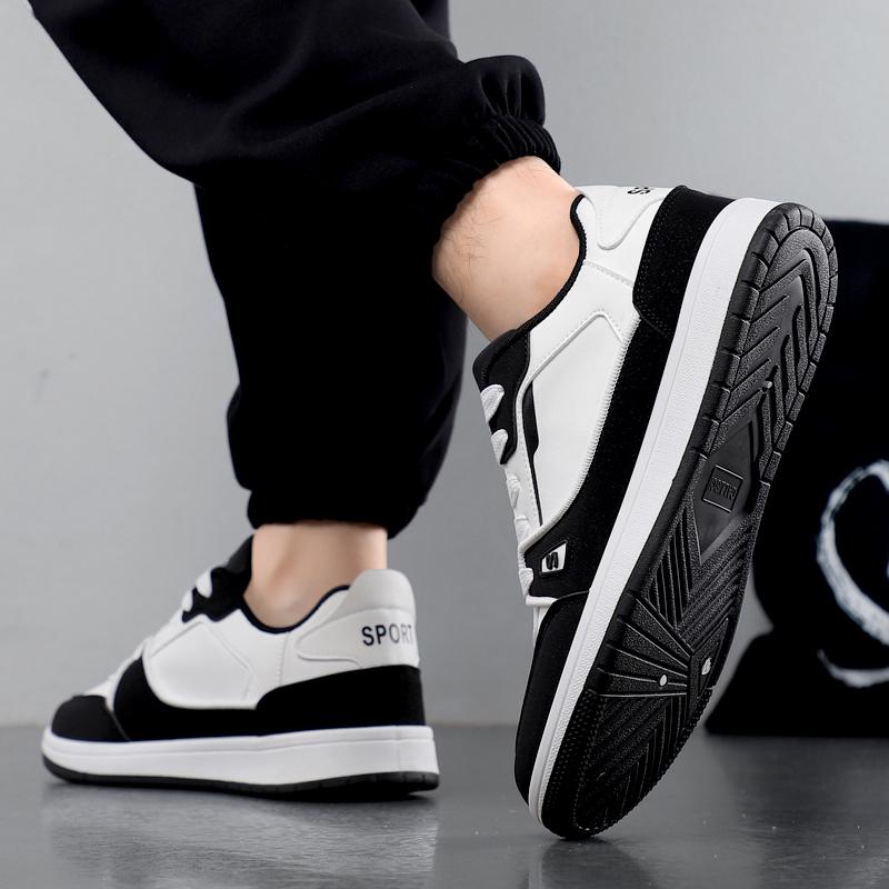 New Men's Classic Four Seasons Fashion Low Top Thick Sole Skateboarding Shoes Comfortable Soft Sole Basketball Sneakers