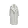 Искусственный мех 2 детали imitation wool coat длинное пальто imitation teddy bear fur long coat