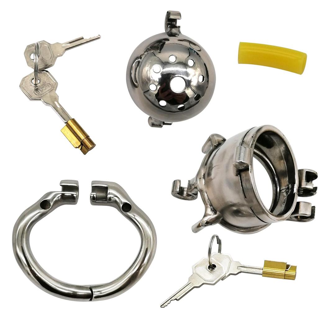 Эргономичное устройство верности для мужчин из нержавеющей стали, клетка для члена, замок для пениса, кольцо для члена, пояс верности, S058