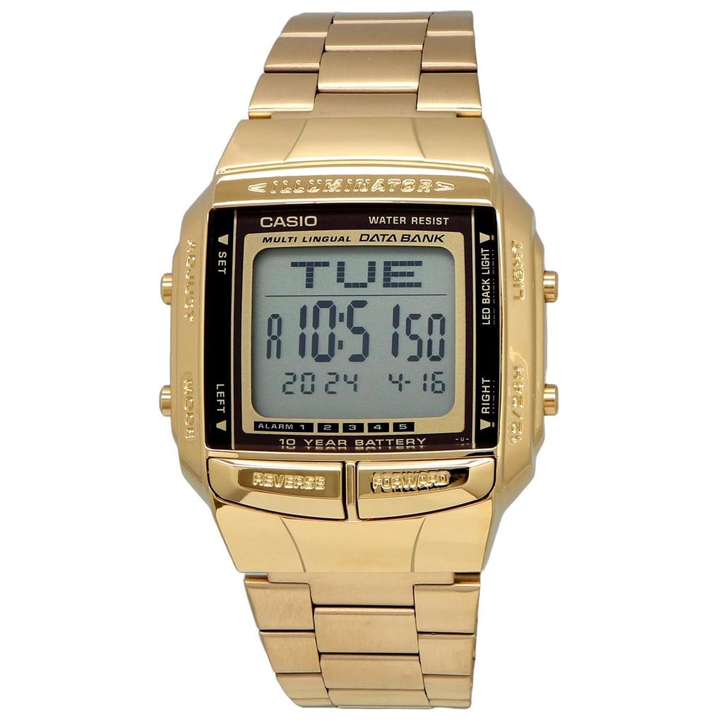 CASIO Data Bank Telememo 30 Digital Watch Gold Overseas Model [Casio] DB-360G-9A Men's [Item]