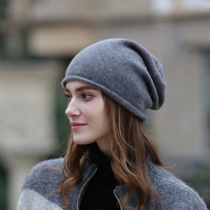 Женская кашемировая шапка Qinghe кашемир 30% кашемир 70% шерсть Женский осенне-зимний кашемировый платок мягкий и теплый