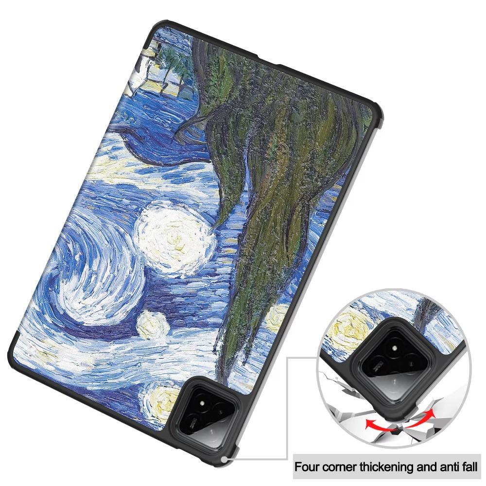 For Xiaomi Pad 7 Pro 2024 Tablet Case 11.2 Inch Magnetic Trifold PU Leather Stand Cover for Mi Pad 7 2024 Case Coque Funda Capa