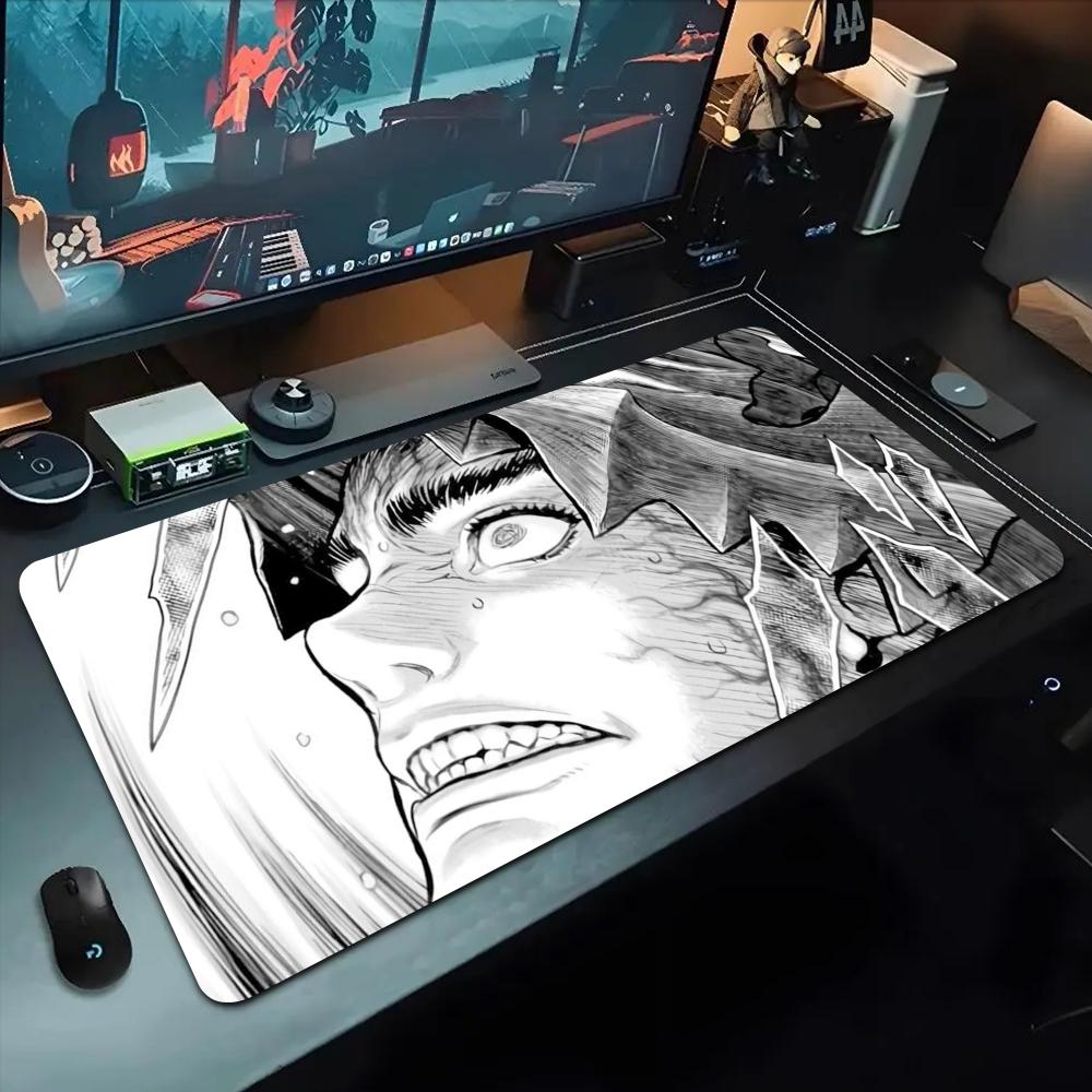 Коврик для мыши Berserk 500x1000 мм Большой игровой коврик для мыши Геймерский XL Резиновый Отаку Клавиатурный коврик Настольный коврик для ноутбука