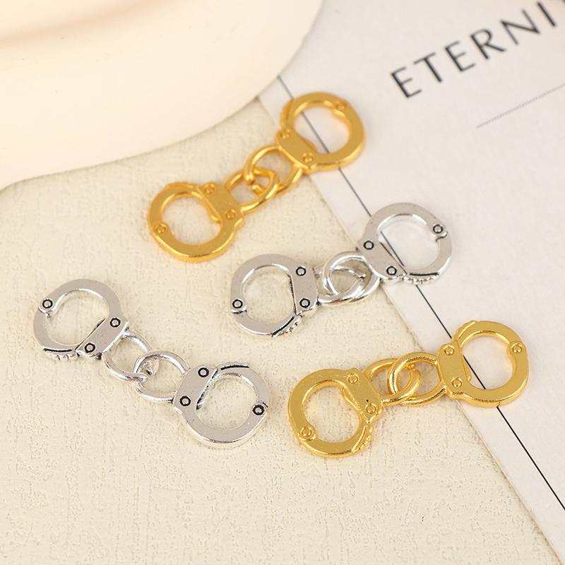 20 шт./упак. Сплав Имитация Маленьких Наручников Шармы Соединители Звенья Подвеска-Наручники Для Ожерелья Браслета Изготовление Украшений