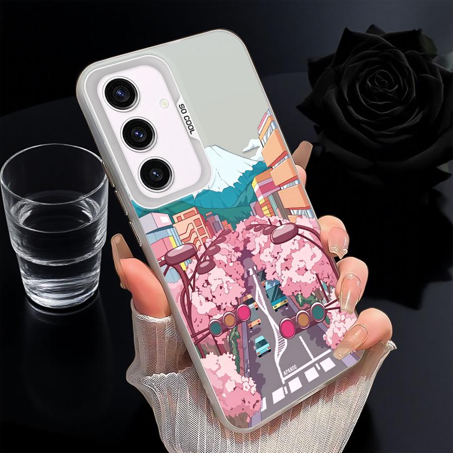 Чехол для Samsung Galaxy A16 A34 A12 A14 A56 A23 A71 A72 A25 A73 A13 A17 A52 A54 A32 A36 Чехол для телефона Мультяшный Аниме Пейзаж
