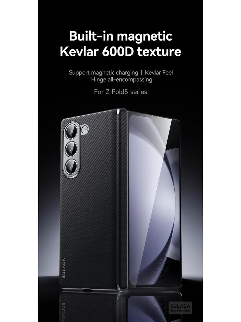 Чехол для телефона Samsung Z Fold7/6/W23 с защитой магнитной петли из кевлара