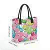  Cute Lollipop Printed Tote Bag Casual Lightweight Shopping Handbag for Daily Use