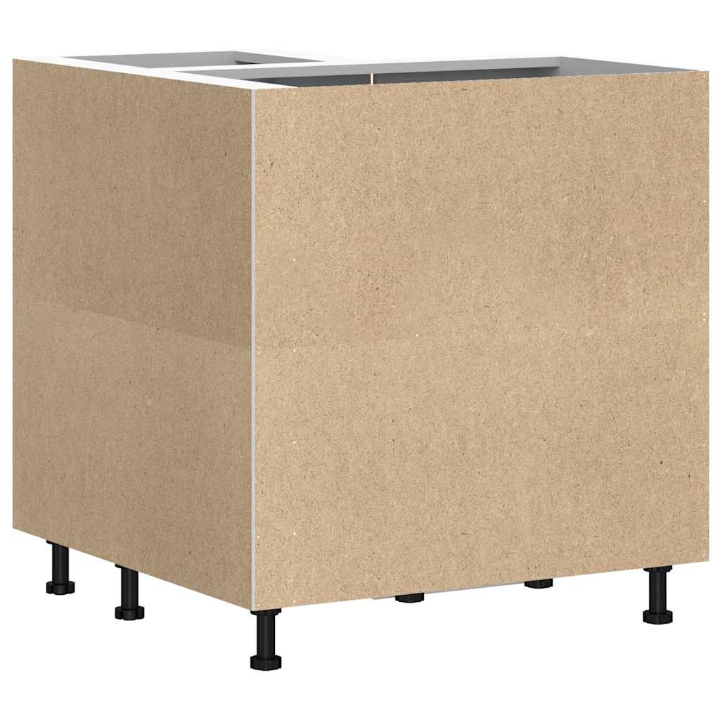 Narożna Szafka Kuchenna Dolna Lucca Szary Sonoma Drewno Klejone