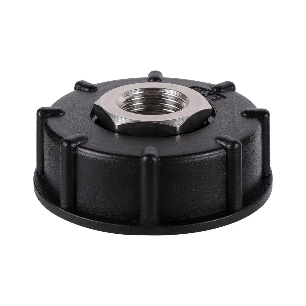 S60x6 Адаптер для резервуара для воды IBC с крупной резьбой 1/2" 3/4" наружная внутренняя резьба Выход из нержавеющей стали для контейнеров IBC слива Замена
