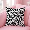 leopard print texture Cushion Cover Pillow Case Soft Friendly Fabric  Concealed Zipper