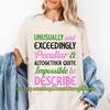 Mineral Wash Tee Wicked Inspired T-Shirt: Comfort Colors Peculiar & Impossible To Describe
