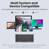 Foldable Bluetooth Keyboard Portable Ipad Keyboard Rechargeable Multi-Purpose Mini Keyboard with Touchpad for Windows Mac
