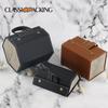 High-End PU Leather Multifunctional Jewelry & Eyeglasses Storage Box - Handmade, Multi-Grid Gift Case