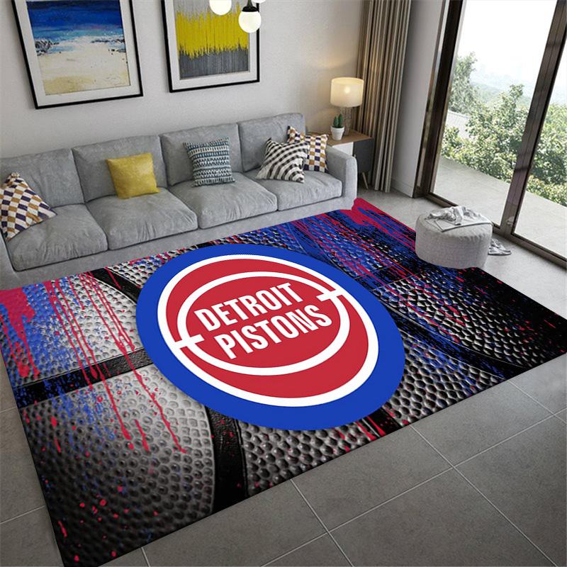 Detroit Pistons Carpet Rug for Living Room Bedroom Home Sofa Decoration,Kids play Non-slip Floor Mat