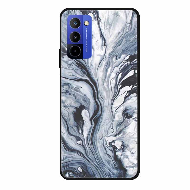 Чехол для Wiko 10 Мраморный 6.75" ТПУ Мягкий Силикон Задняя Крышка Чехол для Телефона для Wiko 10 Wiko10 Coque Мультяшный Ударопрочный Противоударный Funda