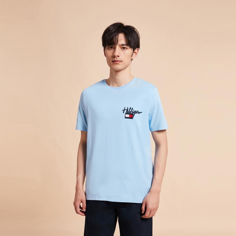 Tommy Hilfiger Футболки мужские с круглым вырезом умеренного прямого кроя MW0MW31266-AC0