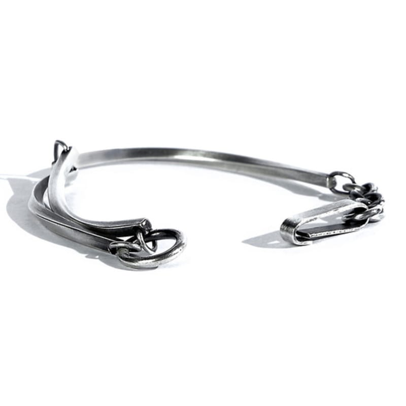 SEWNSWEN SEWN SWEN SILVER LAYERED THIN LINE TWISTED bracelet