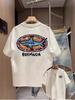 HighQuality Unisexs Summer New Thick Pure Cotton TShirt With Printed Design Stylish Breathable And SweatAbsorbing