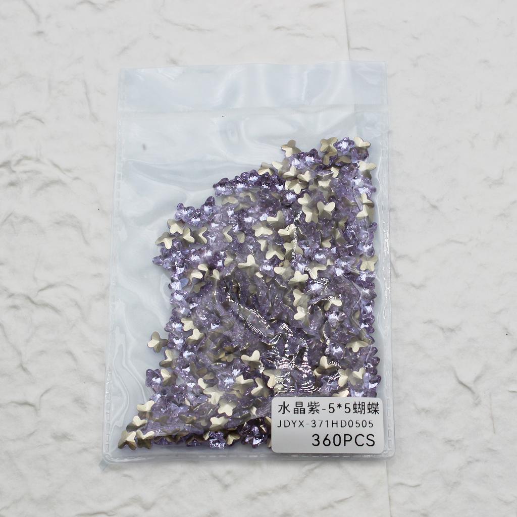 Целая упаковка из 360 кристальных фиолетовых бриллиантов с заостренным концом, бриллиантов любви, изогнутых сердец, светло-фиолетовых украшений для нейл-арта.