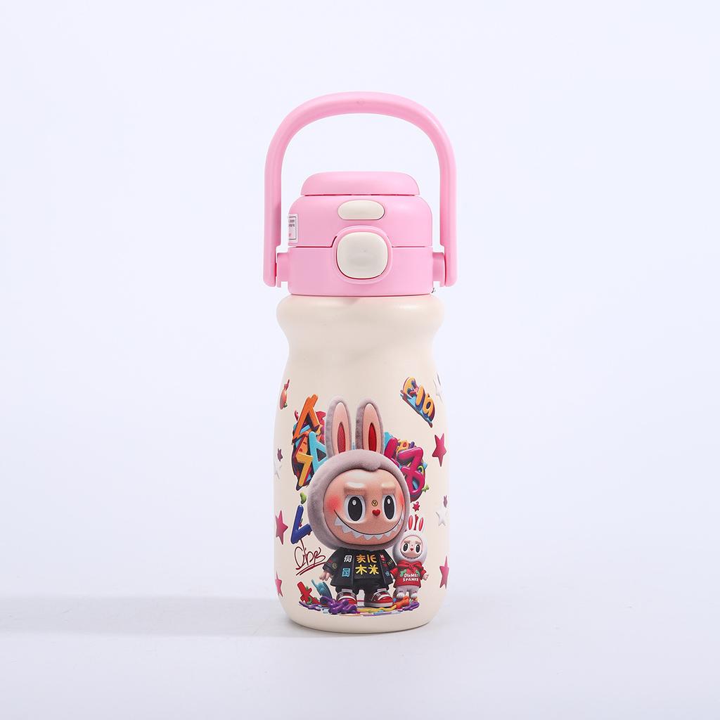 316 Stainless Steel Thermos Cup Cute Cartoon Student Cup Large Capacity Double Drink Children's Water Cup