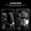 Маска командира Cyberpunk Cosplay Tactical, полнолицевая, противотуманная, пейнтбольная, двухсторонняя, съемная, защитное снаряжение для страйкбола и военных игр