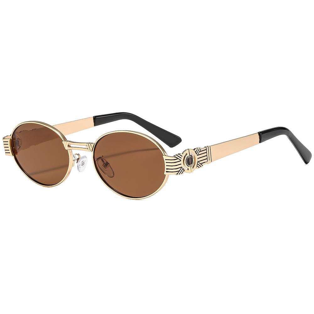 Latest Retro Oval Gradient Female Sunglasses Unique Luxury Frame Design Punk Stt All Match Male Gafas De Sol UV Protection 400