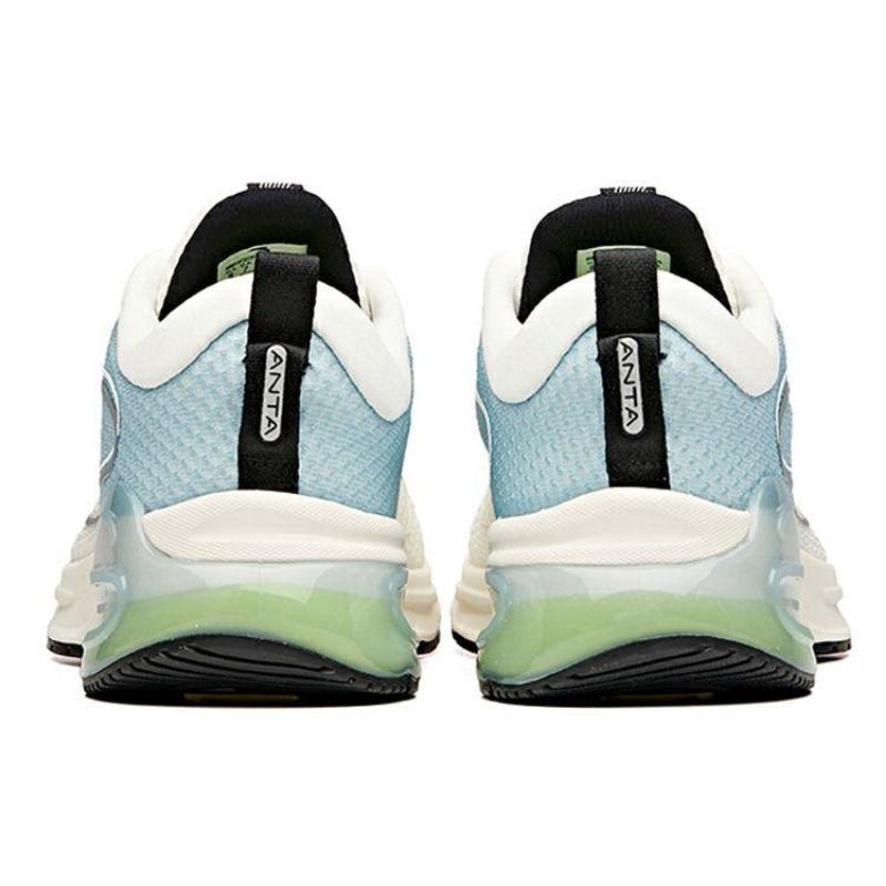 Anta Chuang 1.0 men low-top breathable cushioned running shoes white-blue 112115586-2