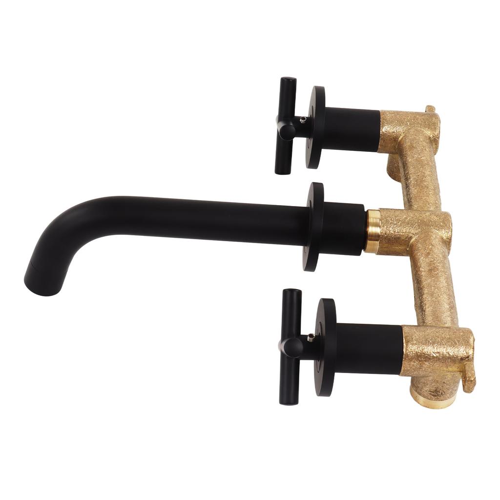 Настенный смеситель для раковины, смеситель с горячим и холодным изливом, смеситель для ванны, для ванной комнаты, внутренний и внешний