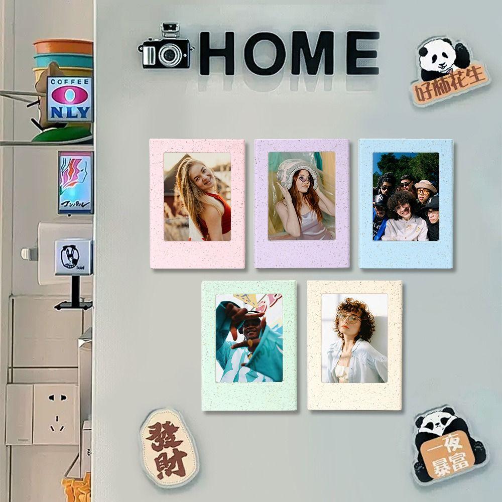Colorful Instant Camera Photo Frame 3 inch Picture Display Holder New Refrigerator Sticker