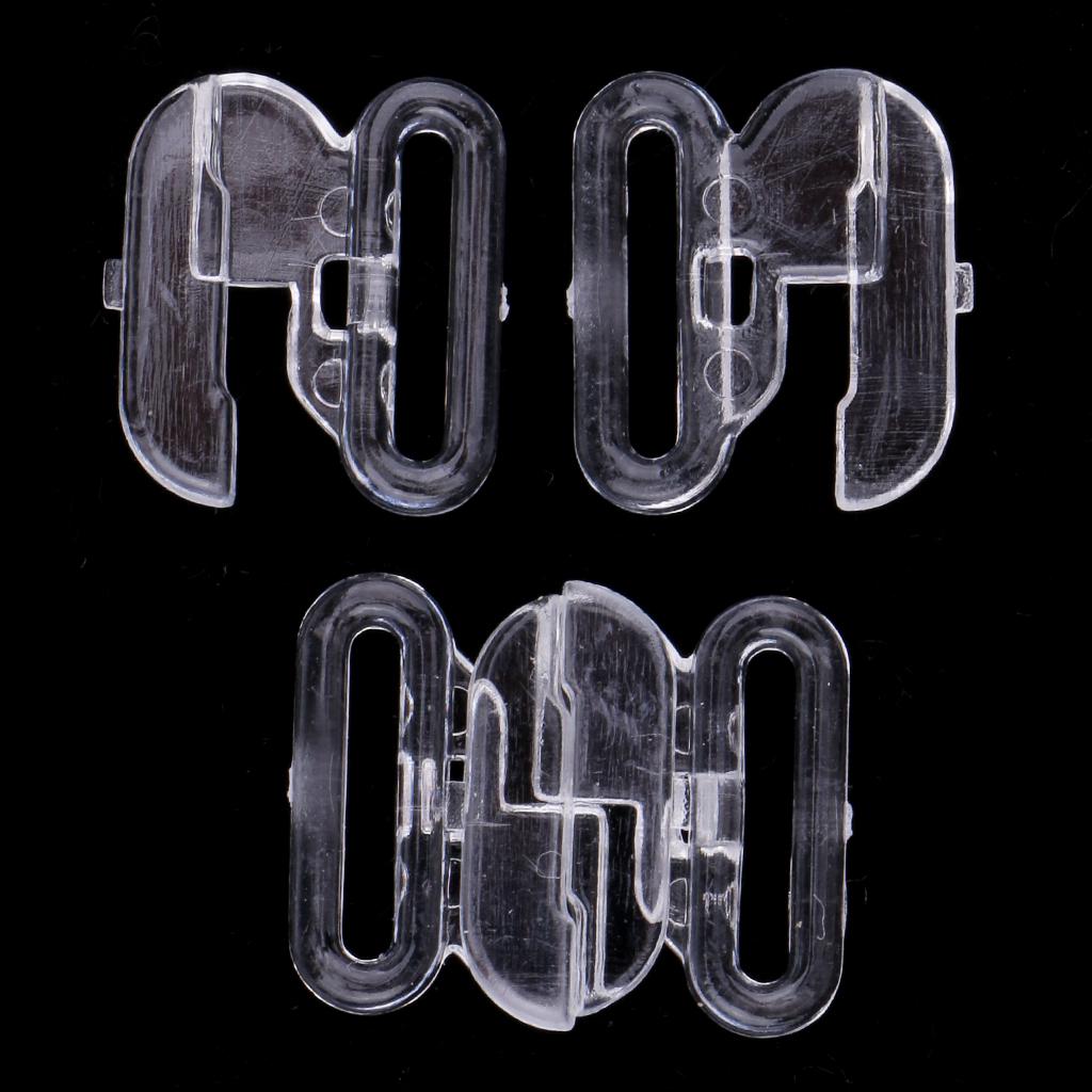 50 комплектов пластиковых ремней для бюстгальтеров, слайдер, крючок, зажимы для пряжек для нижнего белья, 10 мм