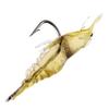 Soft Simulation Fishhook Shrimp Prawn Lure Hook Tackle Bait Fishing Lures Artificialbait Luminous Shrimp 4cm