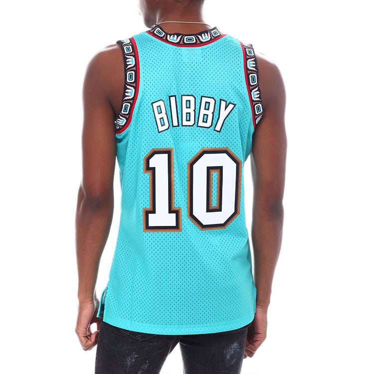 Mitchell & Ness Vancouver Grizzlies Выездная 1998 99 Майк Бибби Игровая майка Swingman SMJYGS18219-VGRTEAL98MBI