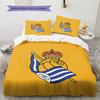 Real Sociedad Pattern Bedding Quilt Set  Home Decoration  Gift (1 * duvet cover + 2 * pillowcase  without core)