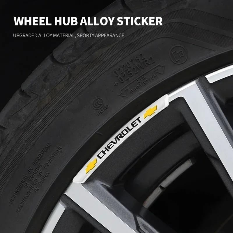 Алюминиевые наклейки с логотипом автомобиля Декор ступицы колеса для Chevrolet Onix Cruze Silverado Impala Equinox Malibu Tahoe Cobalt LC2